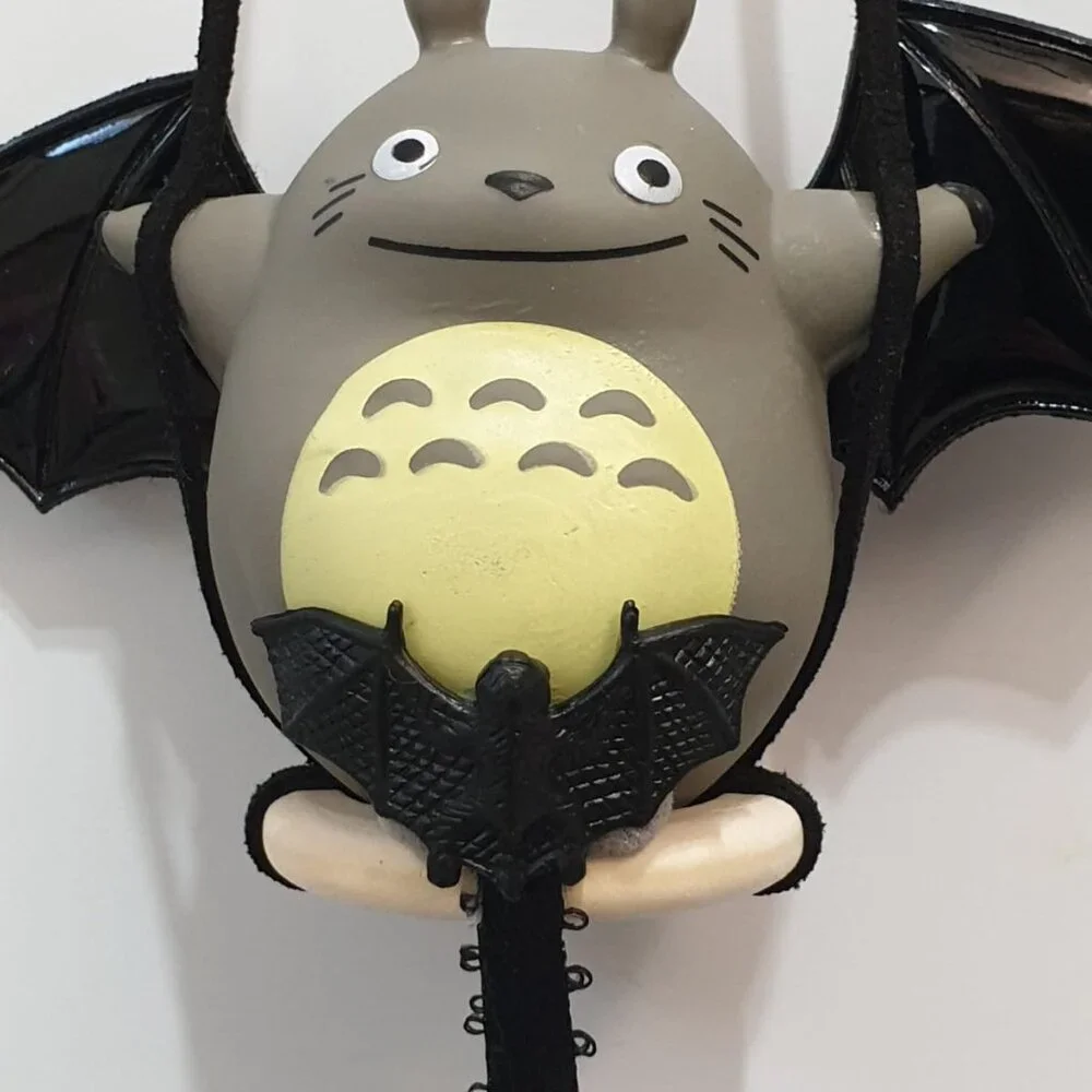 Totoro Gothic Bat Hanger Car Ornament Charm Wall Door Decor Halloween Accessory